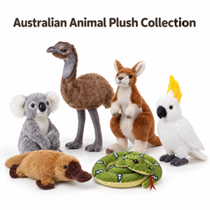 Juguetes de Peluche Personalizados de Animales Australianos: Canguro, Koala, Emú, Cacatúa, Ornitorrinco, Pitón, Rellenos de Algodón PP, 11-30cm, OEM, ODM, Venta al por Mayor para Zoológicos - Product Image 1