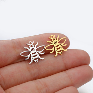 Jingxiang เครื่องประดับสแตนเลสตัดกลวงออก<span class=keywords><strong>แมลง</strong></span>จี้เล็กๆน้อยๆ DIY ไทเทเนียมเหล็กส่วนบุคคลและเรียบง่าย JE - Product Image 4