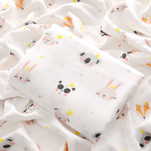 Couverture d'emmaillotage en mousseline de coton et de bambou soyeux et doux <span class=keywords><strong>pas</strong></span> <span class=keywords><strong>cher</strong></span> 120*120 cm <span class=keywords><strong>Serviette</strong></span> d'emmaillotage pour bébé - Product Image 5