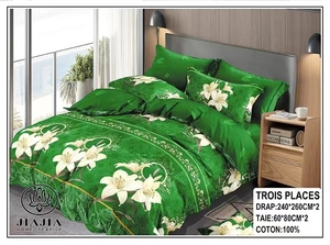 Parure de <span class=keywords><strong>Lit</strong></span> Africa en Coton 3 Places, Couette de <span class=keywords><strong>Lit</strong></span> et Ensembles Housse de Couette 7 Pièces avec Draps de <span class=keywords><strong>Lit</strong></span> - Product Image 6