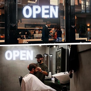 Personnalisé Ultra Lumineux Plein Acrylique IP65 Résistant Aux Intempéries Lumière Panneau Ouvert LED pour Vitrine Fenêtre Porte Vitrée Boutique Magasin Bar Salon - Product Image 5