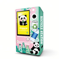Máquina Expendedora Inteligente con IA para Latas de Vidrio y Residuos PET, Pantalla Táctil de 22 Pulgadas, Wi-Fi, Monitoreo Automático de Inventario, Pago con Código QR