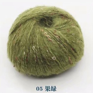 Qipaomuu — fil faux mohair, 4.8 fils, 100 g/boule, fil à tricoter fantaisie, vente en gros, bon marché - Product Image 2