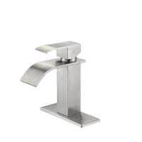 Grifo mezclador termostático moderno de acero inoxidable cromado para lavabo de baño, montado en cubierta, con barra deslizante y rociador tipo lluvia, de un solo manípulo