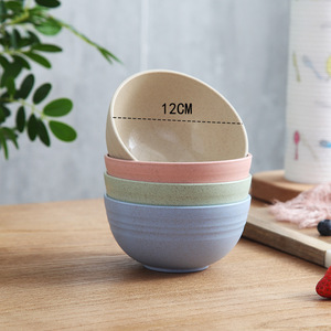 Yuyang Eco-friendly Barato Reutilizável Cozinha Trigo Palha Tigela De Plástico Trigo Palha Comida Salada Arroz Sopa Tigela - Product Image 4