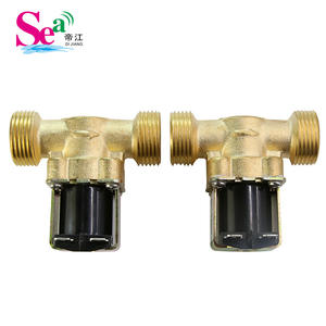 Vanne solénoïde à 6 points en cuivre pur, interface 3/4, fermeture normale, pour distributeurs d'eau et machines à laver, directement du fabricant - Product Image 1