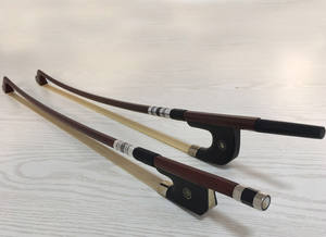 Fiocco per basso doppio tedesco/francese arco per basso ottagonale di alta qualità doppio fiocco per violoncello accessori per corde in legno brasiliano - Product Image 3