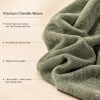 Haute qualité 100% Polyester Chenille canapé tissu couleur unie tissé Style respirant caractéristique pour salon canapés