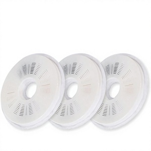 Lot de 6 filtres de rechange pour <span class=keywords><strong>fontaine</strong></span> à eau pour chat <span class=keywords><strong>Catit</strong></span> 3L Flower Fountain, triple filtration, charbon actif, échange d'ions, polyester - Product Image 1