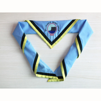 Bandana personnalisé en coton, foulard de scout, foulard triangulaire en coton, foulard avec logo brodé, accessoires d'uniforme