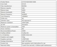 Carte graphique GeForce GT730 4 Go DDR3 pour ordinateur de bureau - GPU de jeu HD - Vente flash
