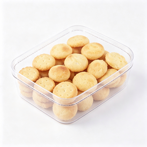 Boîte en plastique transparente de qualité alimentaire haute clarté avec couvercle pour tiramisu, mousse, gâteau en couches, biscuits, fruits, pâtisseries, emballage à emporter - Product Image 1