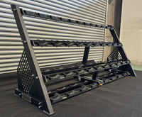 YDY FIT Support de rangement commercial en acier inoxydable à 4 niveaux pour haltères, idéal pour l'entraînement des triceps, la musculation et l'utilisation en salle de sport