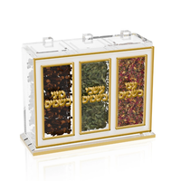 Ensemble multi-Besamim pour Shabbat, support à Besamim en Lucite pour la cérémonie juive de Havdalah, boîtes à épices en acrylique pour Shabbat