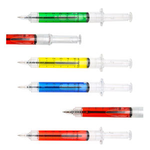 Bolígrafos Creativos con Forma de Jeringa Realista, Lindos Bolígrafos con Punta de Inyección, con Logotipo Personalizado Impreso en Plástico, Regalo - Product Image 3