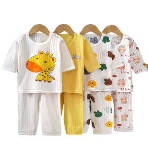 Nouvel Ensemble de Pyjamas pour Enfants à Motif Dessin Animé, Vêtements Décontractés Confortables en Coton Pur pour Bébés, Garçons et Filles - Product Image 1