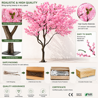 Arbre artificiel à fleurs de cerisier pour les designers et architectes d'intérieur |   Arbres en soie réalistes sur mesure pour projets commerciaux