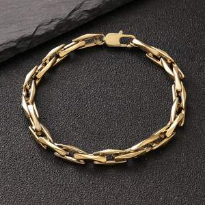 Pulsera de Cadena Universal Hecha a Mano Estilo Punk Simple, Brazalete de Acero Inoxidable, Joyería de Moda para Mujeres y Hombres, Venta al por Mayor - Product Image 2