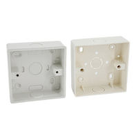 Boîte de jonction carrée en PVC à bas prix, vente en gros d'usine, boîte de sortie, taille extérieure, boîte à câbles