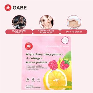 เวย์โปรตีนผงสำหรับผู้ใหญ่สูตรเฉพาะ + คอลลาเจน ได้รับการรับรองฮาลาล ช่วยสร้างกล้ามเนื้อแบบลีน ย่อยง่าย บำรุงผิว ผม เล็บให้แข็งแรง - Product Image 1