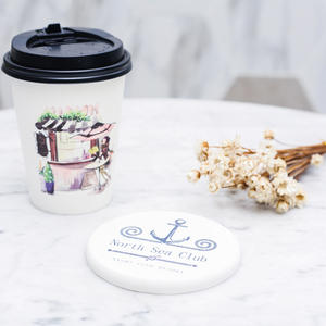 Sous-verre rond en terre de diatomée Howhom 10x10cm, absorbant l'eau, séchage rapide, anti-humidité, tapis à savon - Product Image 5