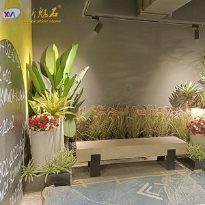 Nuevo Banco de Cemento para Exteriores Magic Stone, Material UHPC GRC, Ingeniería Paisajística, Silla Decorativa - Product Image 1