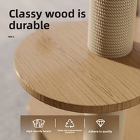 Arbre à chat intégré de grande taille avec plateforme de saut interactive multi-chats, design capsule spatiale et griffoir pour chat