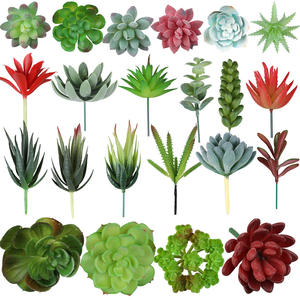 Suculentas Artificiales <span class=keywords><strong>Echeveria</strong></span>, Plantas de Interior de Plástico Ecológicas de <span class=keywords><strong>Alta</strong></span> Calidad para Decoraciones de Acción de Gracias, Halloween y Año Nuevo - Product Image 5