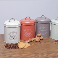 Ensemble de boîtes de rangement hermétiques pour cuisine : pots à thé, café, sucre, boîte à pain, boîtes de conservation