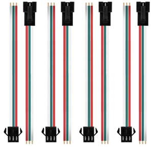 Cổng kết nối JST SM 3 chân cái đực cho dải đèn <span class=keywords><strong>LED</strong></span> WS2812B WS2811 WS2812 WS2814 SK6812 FOCB CCT, dây 15cm 22awg, khoảng cách chân 2.5mm, chất liệu đồng thau - Product Image 2