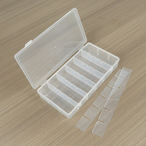 Plastic <b>Storage</b> <b>Box</b> 18 Compartment <b>Small</b> Rectangular For Jewelry Fishing Gear Stationery Tools Components Organizing Case - Product Image 2
