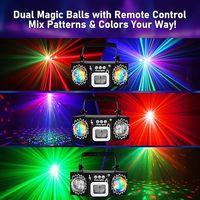 Wuzstar Lumière stroboscopique DJ colorée avec trépied, activée par le son, pour fêtes, anniversaires, karaoké à domicile, éclairage de scène intérieur/extérieur