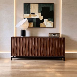 Armoire de salle à manger en bois massif de style <span class=keywords><strong>vintage</strong></span>, faite à la main, pour bar à domicile et rangement de salon, grande capacité, anti-poussière - Product Image 2