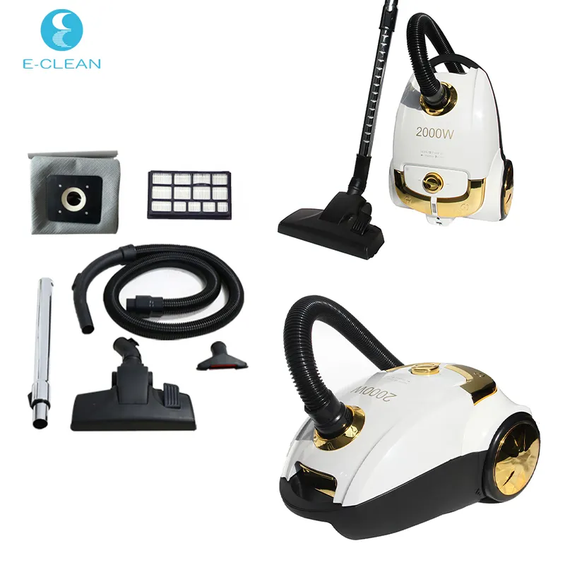 2000W 23KPA Horizontal Vaccum Cleaner Powerful Canister Vacuum Cleaner With Bag