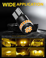 Para AUXITO T10 Car LED Matrícula Indicador lateral Bombilla Canbus Ámbar 194/2825 Impermeable IP68 Luz de estacionamiento interior Nuevo A5
