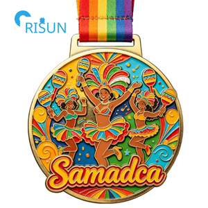 Medallón Personalizado del Sambódromo de Río de Janeiro, <span class=keywords><strong>Brasil</strong></span>, para Bailarines de <span class=keywords><strong>Samba</strong></span>, Desfiles, Fiestas, Carnaval, Ganadores, Medalla de <span class=keywords><strong>Samba</strong></span> Personalizada - Product Image 5