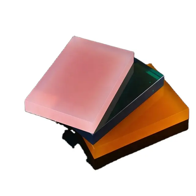 Gegossene Acryl platte Fluor zierende glänzende Neon-Acryl formen Kunststoff platte Licht diffusor platte Für LED-Zeichen