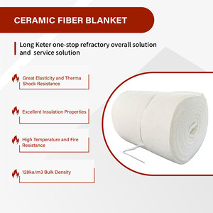 Jarum serat keramik selimut pukulan ketel uap suhu tinggi bahan isolasi pipa - Product Image 2