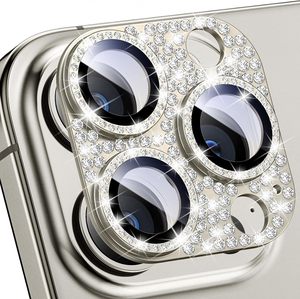 Protector de Lente de Cámara de Metal con Diamantes de Imitación y Brillantina para <span class=keywords><strong>iPhone</strong></span> 15 14 <span class=keywords><strong>12</strong></span> <span class=keywords><strong>Mini</strong></span> 11 Pro Max 16 Plus Película Protectora de Pantalla de Vidrio - Product Image 1
