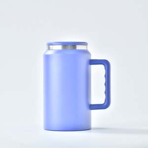 Vasos fríos personalizados con logo, tapas y pajitas, vaso térmico con asa, taza de viaje de acero inoxidable, termos de 50oz - Product Image 1