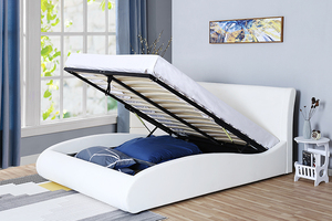 Willsoon cinese fabbrica di vendere direttamente gas lift in finta pelle di stoccaggio in PU <span class=keywords><strong>letto</strong></span> con testiera <span class=keywords><strong>morbida</strong></span> per casa camera da <span class=keywords><strong>letto</strong></span> - Product Image 4