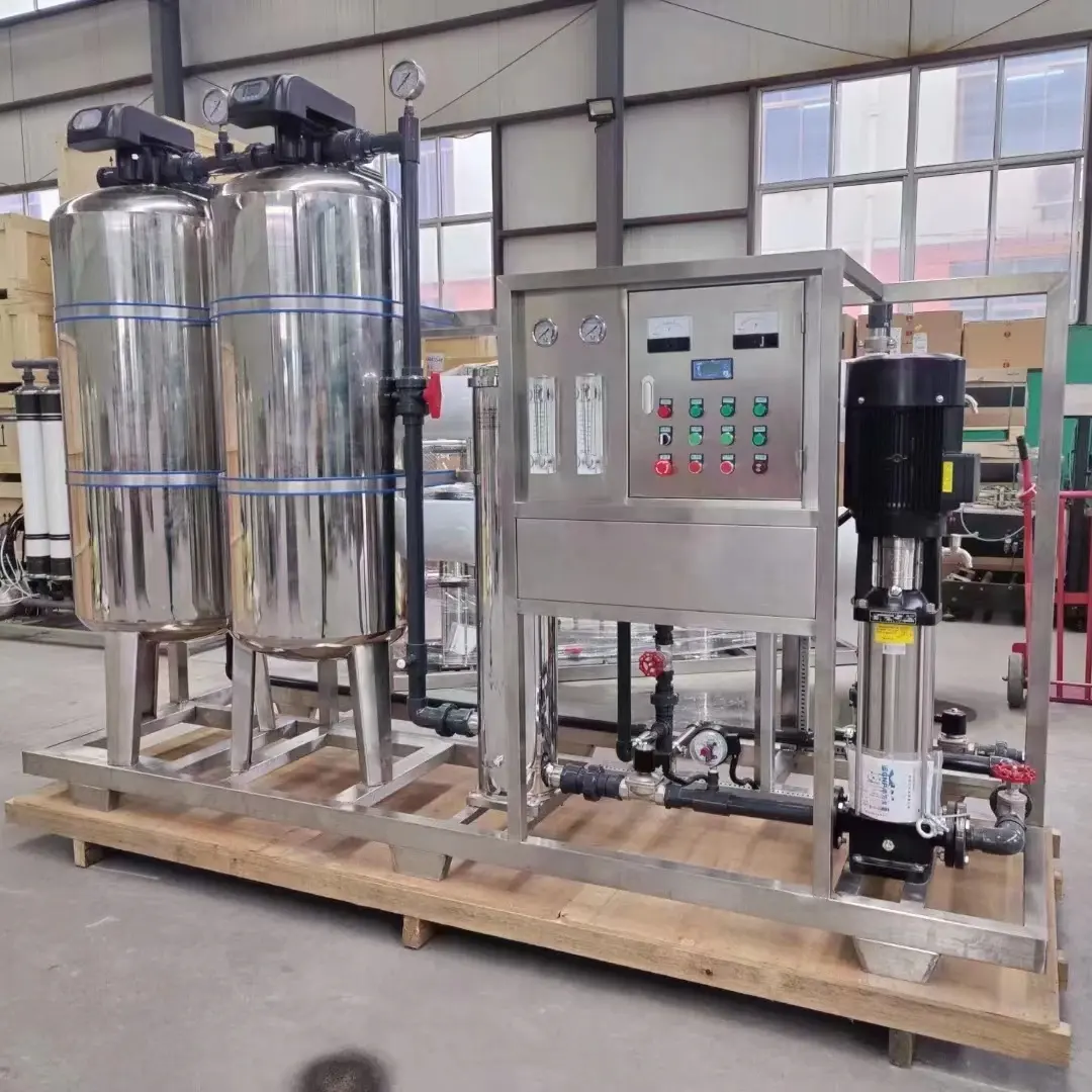 500lir pure filtration water bottling market industrial system RO 250LPH 2 4ton with potos bigger plant for water production