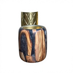 Elite Serenity Wooden <b>Oud</b> Resin Incense Burner Handmade Premium <b>Bakhoor</b> Burner for Aromatherapy Relaxation and Islamic Decor - Product Image 1