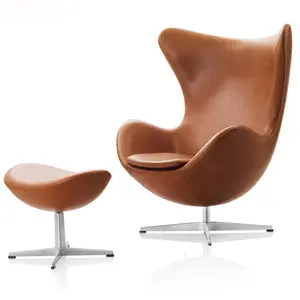 Aviator Wingomane-Sessel mit Rückwand Echt leder Lounge-Stuhl mit Voll maserung und Stühlen für Wohnzimmer