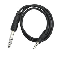 Câble adaptateur audio de 6.35mm de câble de microphone d'usine de la Chine