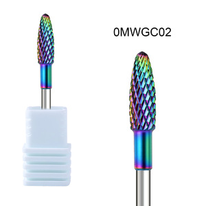 1 pièce Embout de ponçage en alliage arc-en-ciel de remplacement pour machine à ongles, pour le retrait du vernis <span class=keywords><strong>gel</strong></span> et les accessoires de manucure pédicure, outils pour ongles - Product Image 3