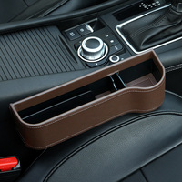 Accessoires de voiture personnalisés Gadgets de voiture Emballage complet Organisateur de rangement en cuir personnalisé pour bande de prise d'écart de siège de voiture
