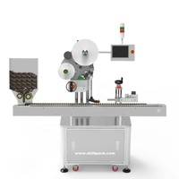 Precio de fábrica Máquina etiquetadora de tubos horizontales automática Máquina etiquetadora de bálsamo labial ovalado Etiquetadora