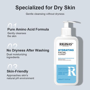 Nettoyant visage pour homme Riginas, marque privée, hydratant, pour peaux normales à sèches, crème hydratante - Product Image 6