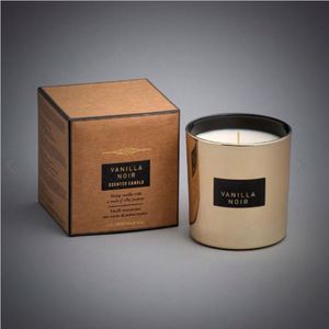 Vela Aromática con Aroma a Hojas de Tabaco, Aroma Amaderado, Frasco de Metal Negro, Una Sola Mecha, Aromaterapia Moderna, Decoración para el Hogar - Product Image 4